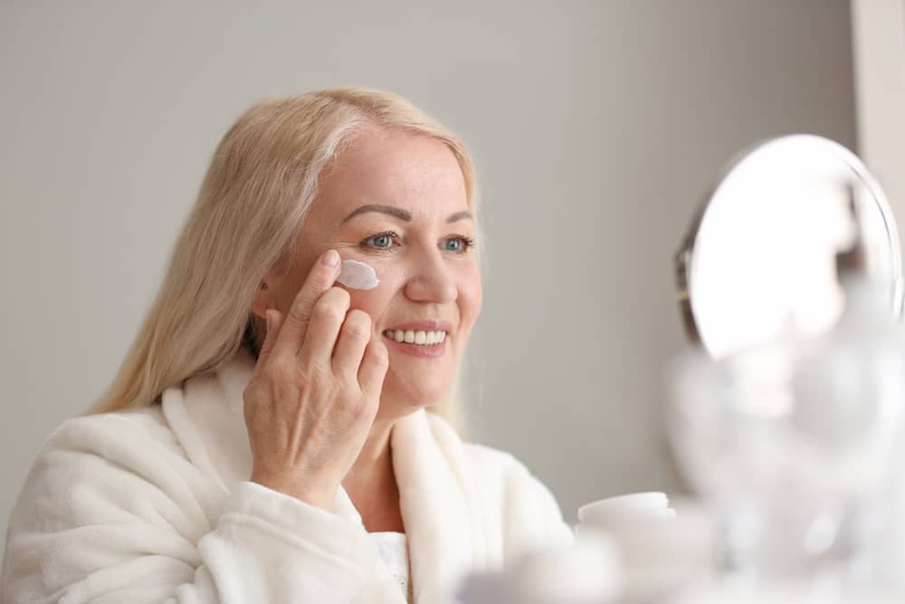 As part of the blepharoplasty aftercare, avoid using creams or lotions near your incisions.